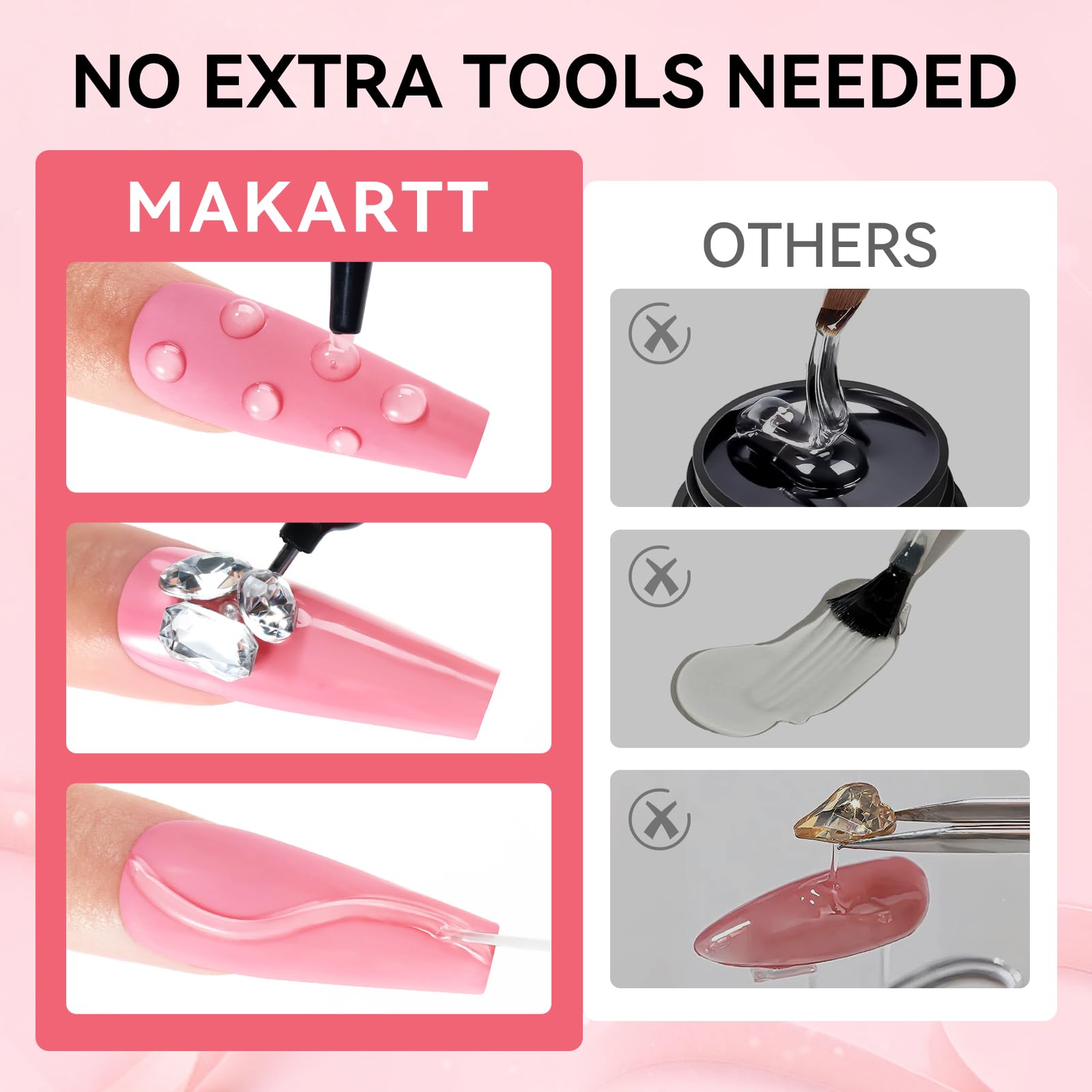 Makartt heavy-duty adhesion shown for large gems.