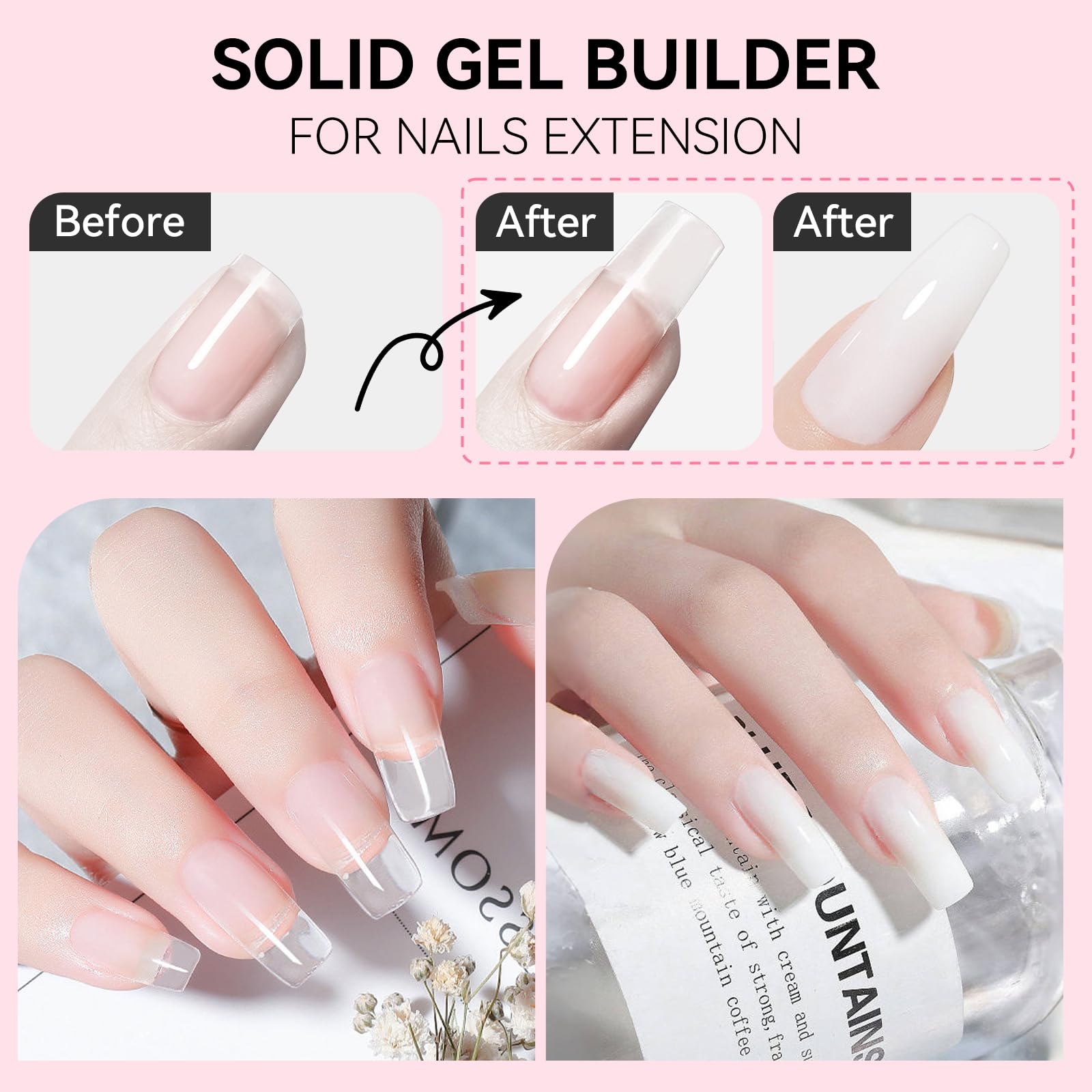 Makartt nail sequins and chrome powders add shimmer