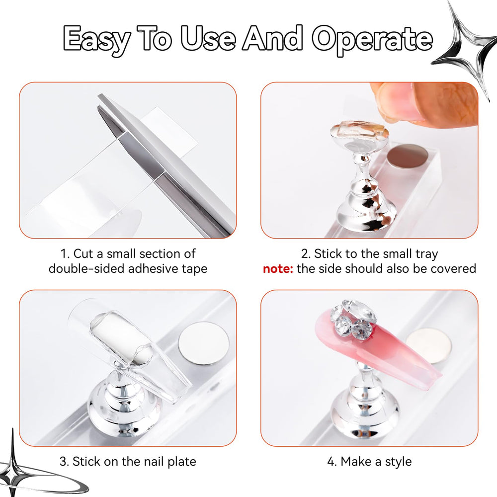 Makartt nail stand compatible with lamps for curing sessions.