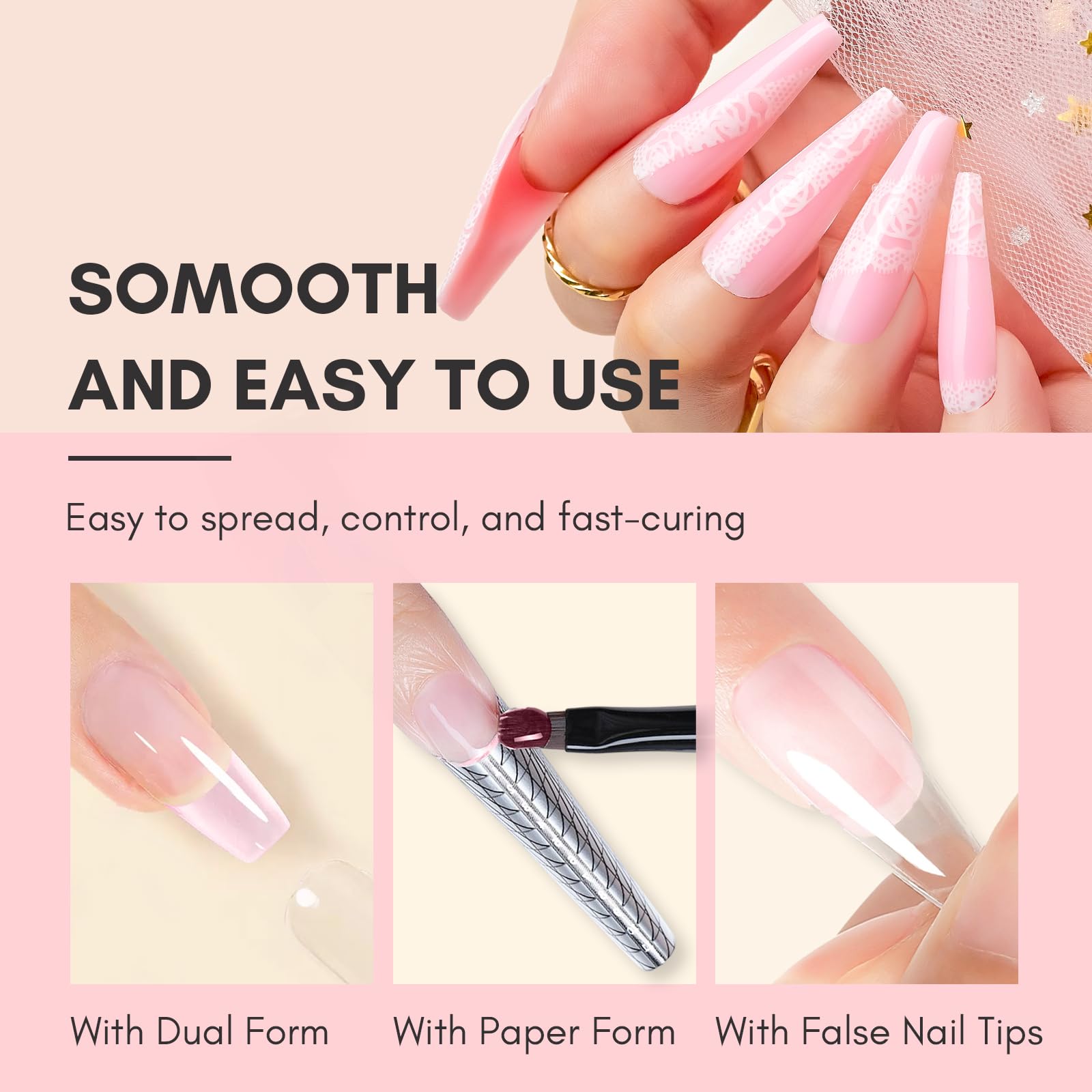 Strengthening brittle nails with Makartt poly nail gel