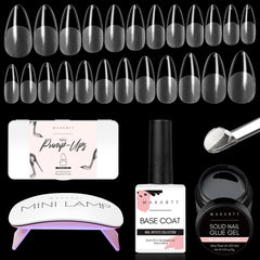 Makartt almond medium nail tips for easy at-home extensions