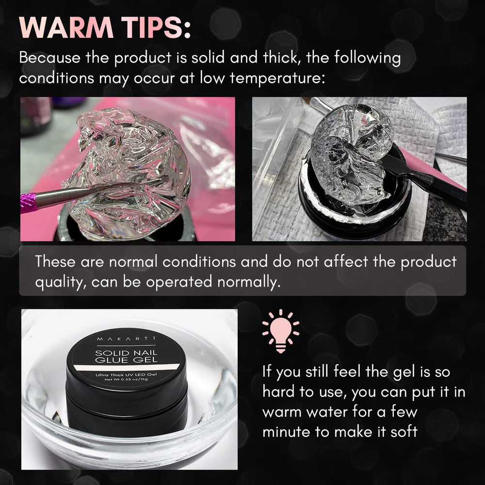 Makartt versatile glue gel doubles as rhinestone adhesive and sculpting gel