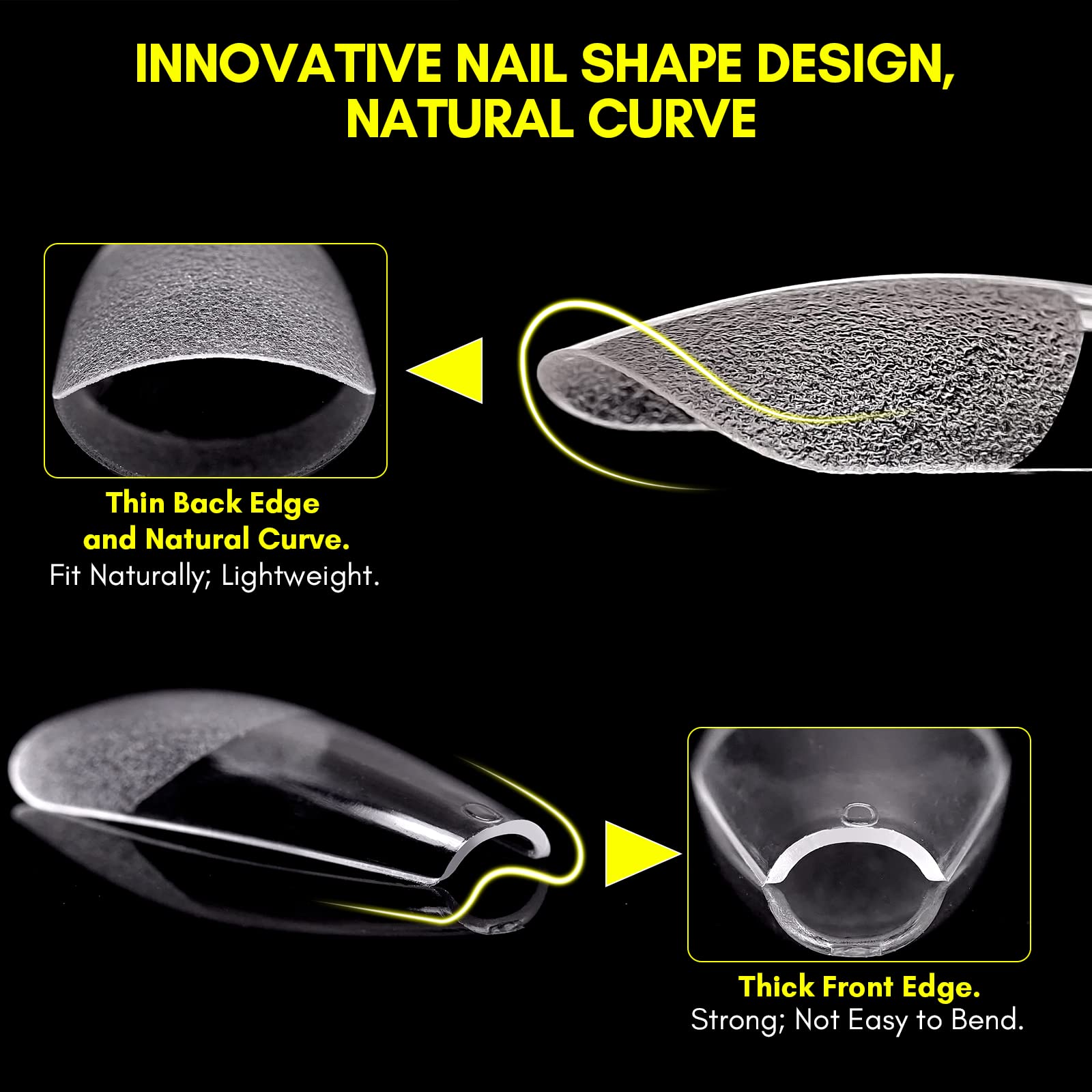 Makartt no-crease nail tips prevent visible seams for cleaner looks.