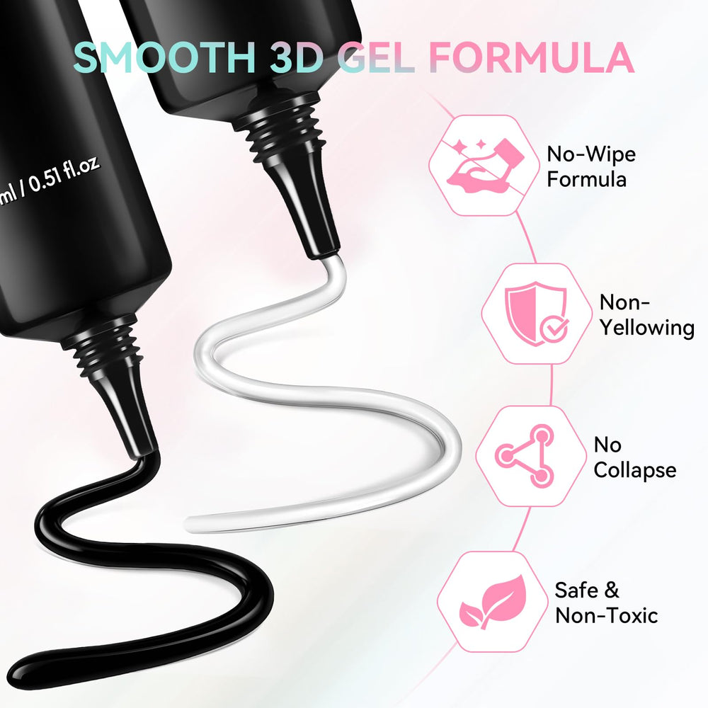 Makartt no-wipe easy-squeeze tube enables precise 3D shaping without tools.