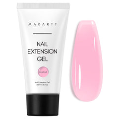 Makartt poly nail gel coral pink bottle for durable extensions