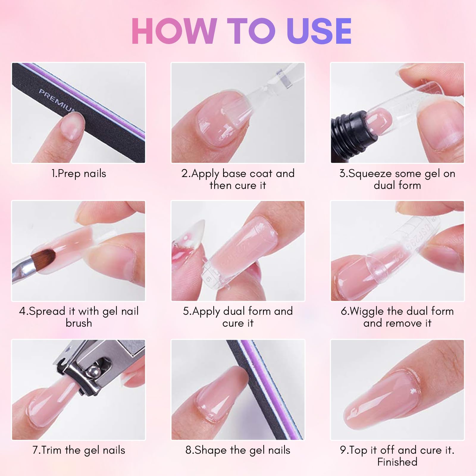 Makartt poly nail gel durable gloss finish for daily wear