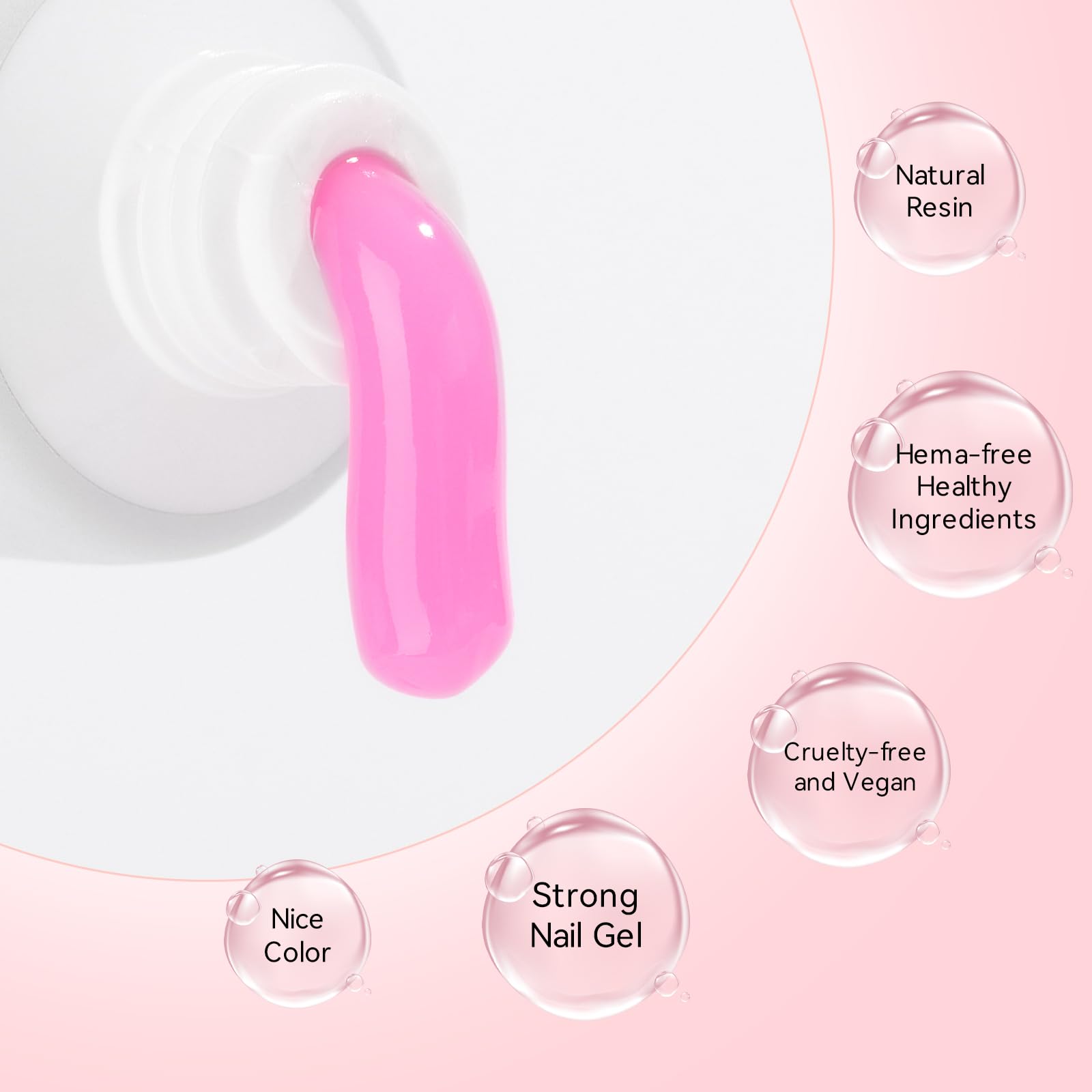 Makartt poly nail gel extension for 3D nail sculpting and art.