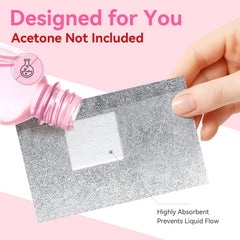 Makartt pre-attached lint-free pad stays in place for clean removal