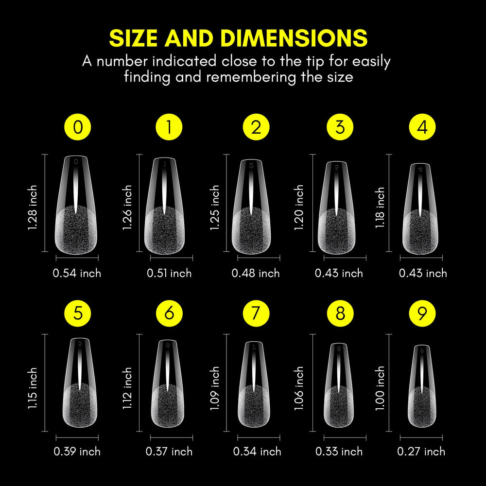 Makartt pre-buffed nail tips improve adhesion for smoother applications.