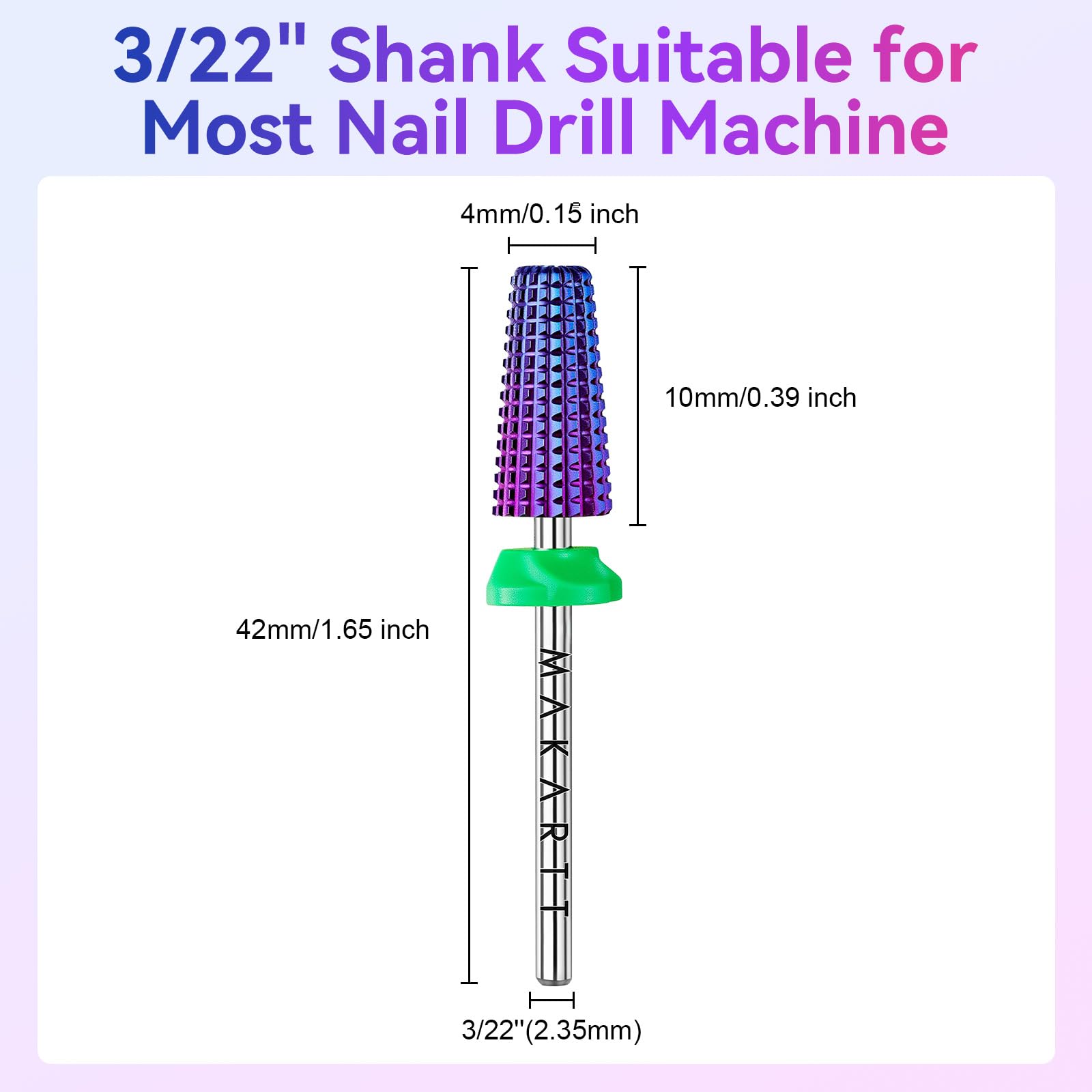 Makartt premium tungsten carbide nail drill bit delivers durability and precision