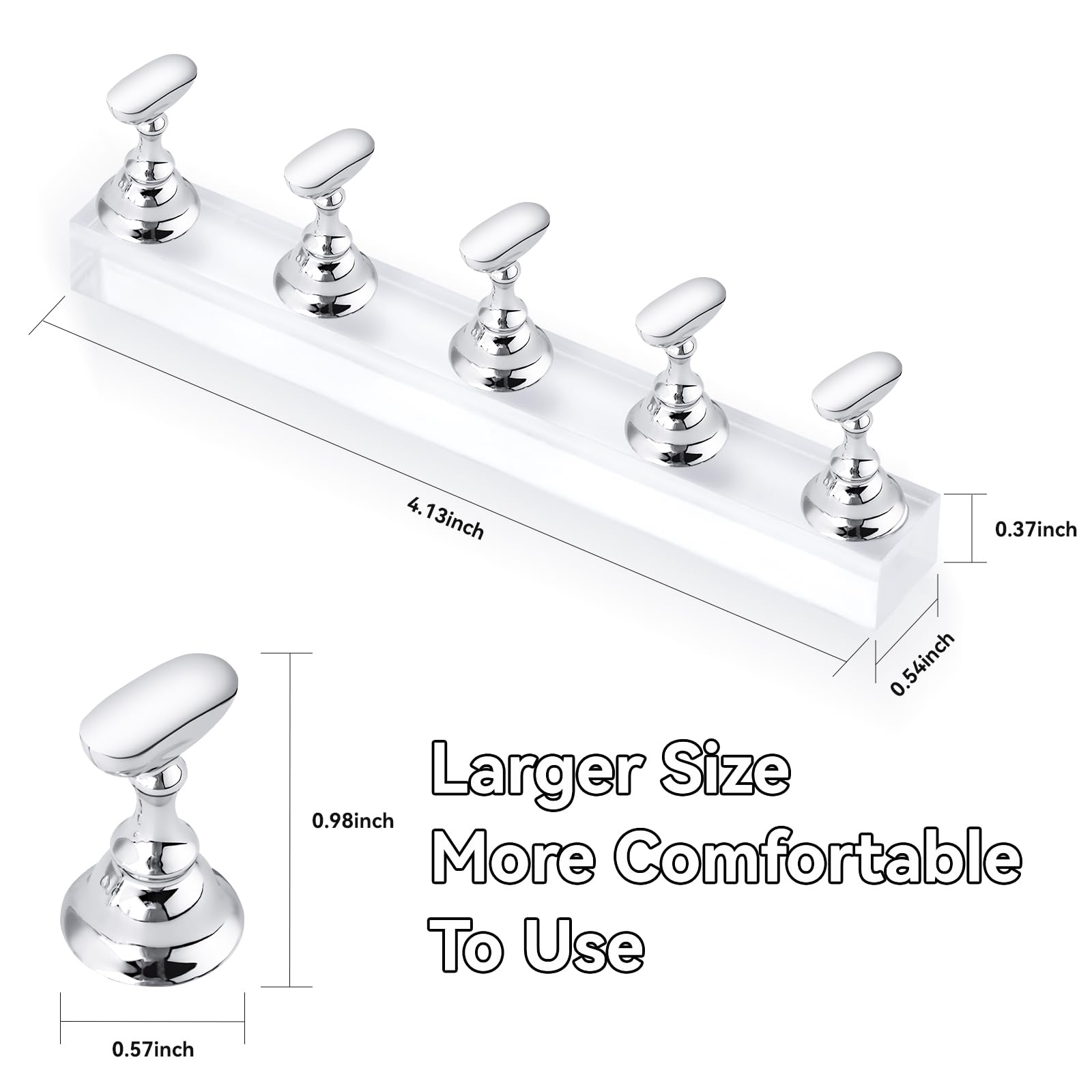 Makartt press-on stand supports daily practice and salon demonstrations.