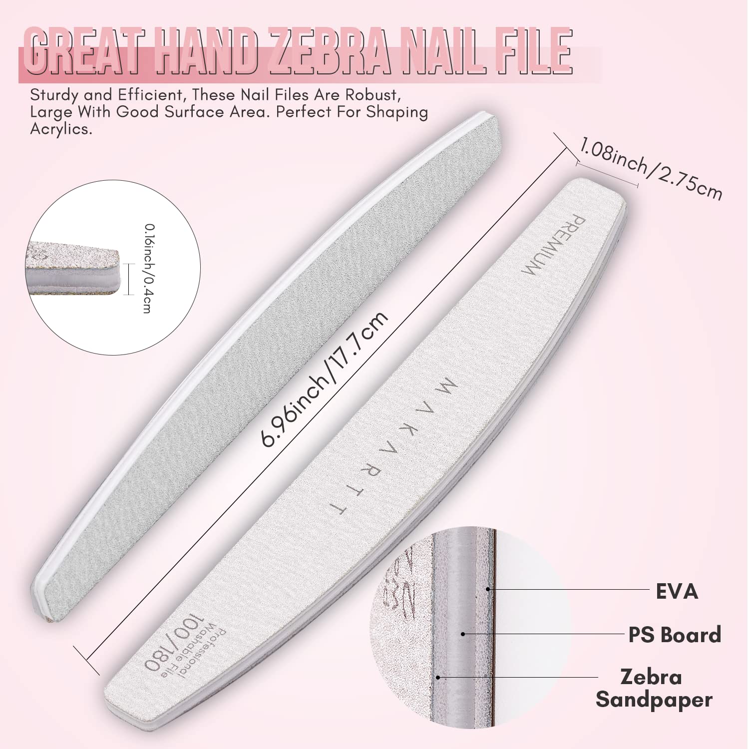 Makartt professional nail file delivers salon-grade results with durable long-lasting performance.