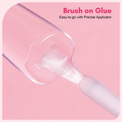 Makartt Quick Nail Glue brush detail illustrating precise application.