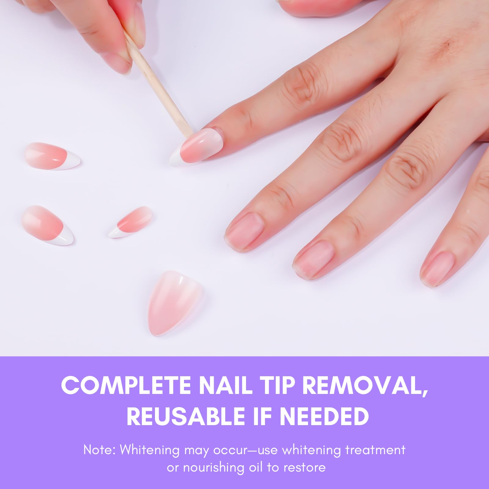 Makartt easy cleanup after removal on nails and tips