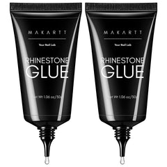 Makartt rhinestone glue 60ml bottle provides strong nail gem adhesion.