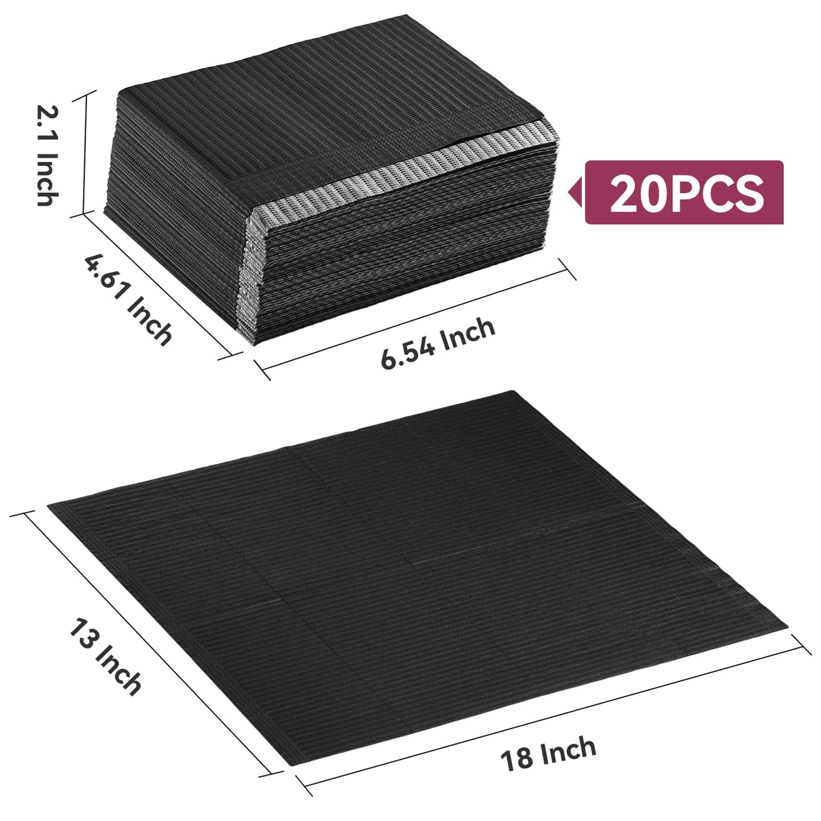 Makartt waterproof back helps prevent leaks and keeps tables clean during sessions.