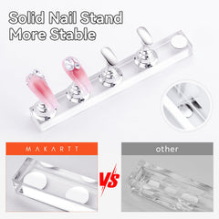 Makartt silver nail stand ideal for crafting and displaying designs.