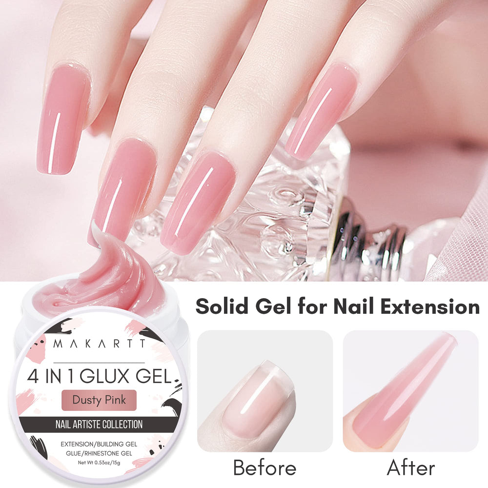 Makartt solid builder gel enables easy 3D sculpting and extensions.