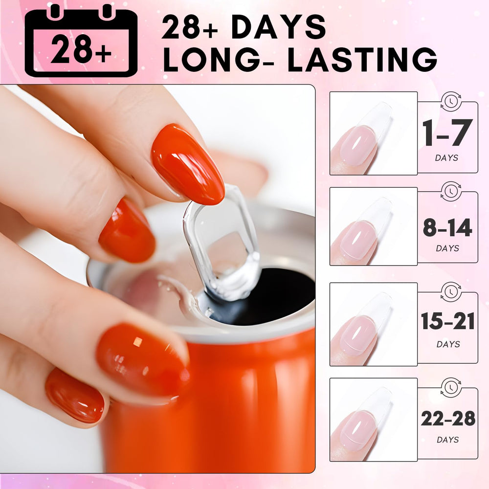 Makartt solid nail glue delivers bubble-free finish after curing.