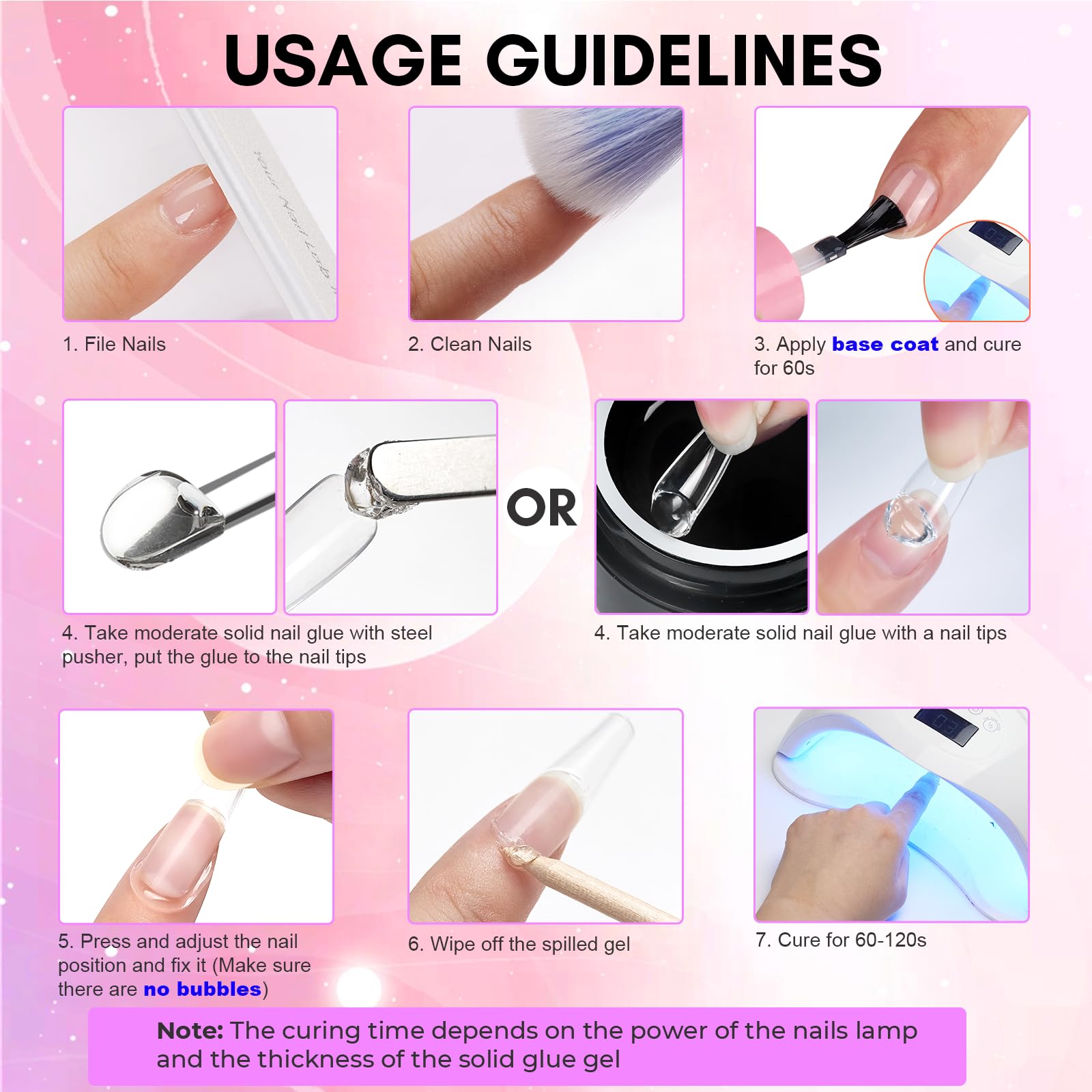 Makartt solid nail glue can be softened in warm water for easier use.