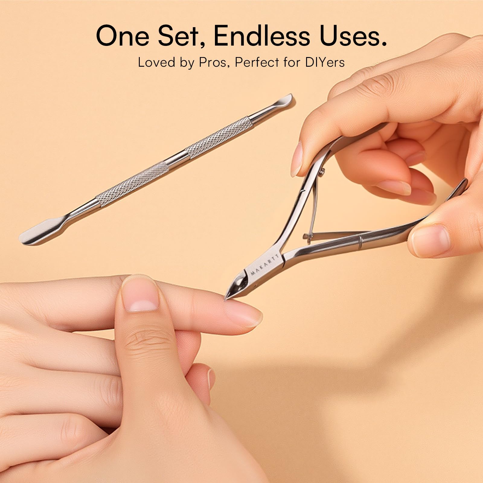 Makartt dual-ended tool assists gel removal prep and lift.