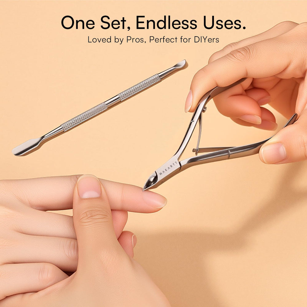 Makartt dual-ended tool assists gel removal prep and lift.