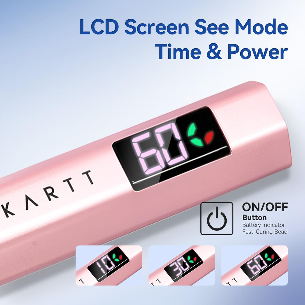 Makartt travel-friendly nail light fits in bags and mobile studios.