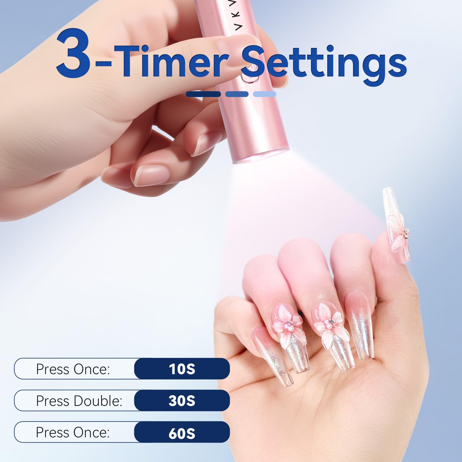 Makartt USB rechargeable nail light offers cord-free convenience for home or studio use.