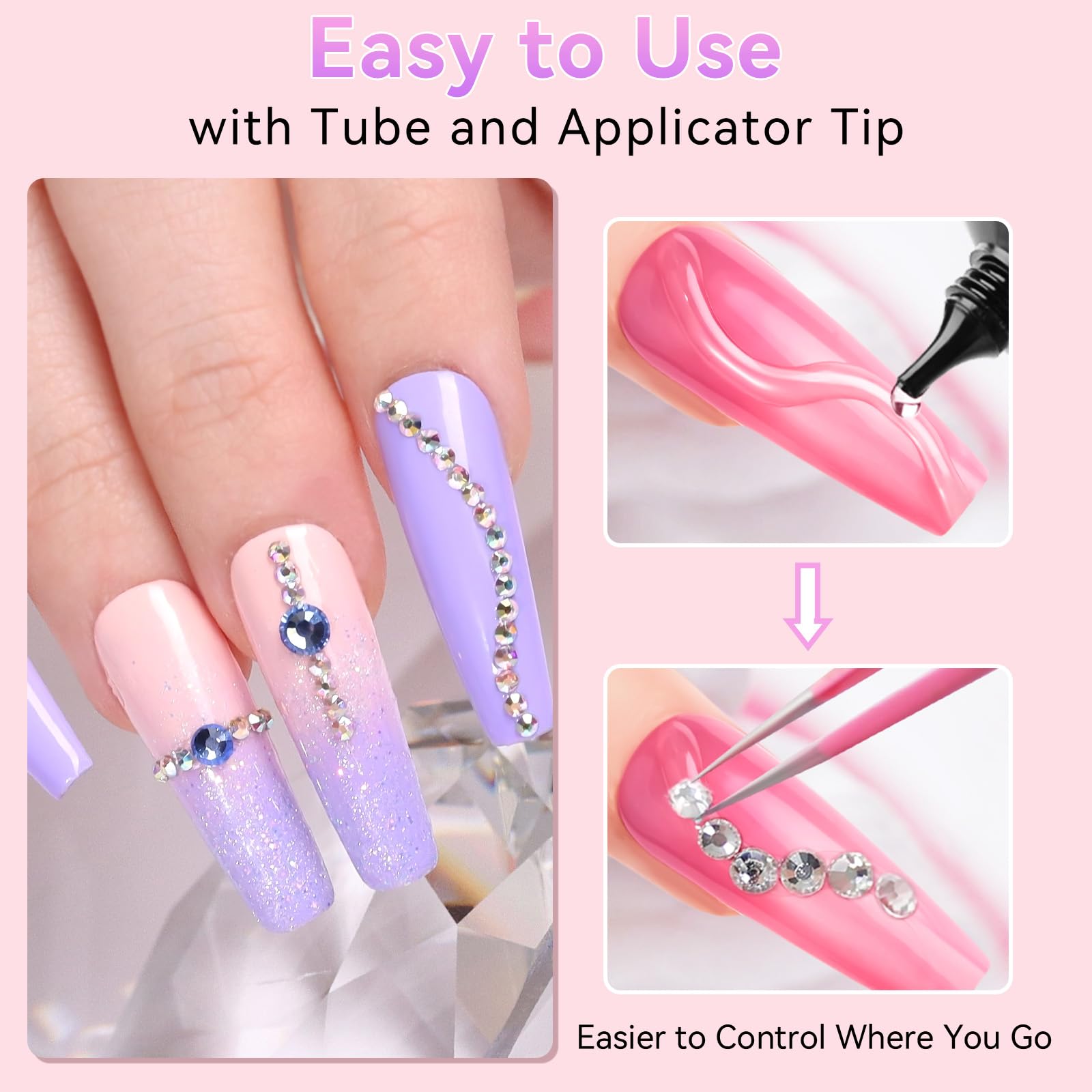 Makartt glue cures under UV/LED for fast setting of gems