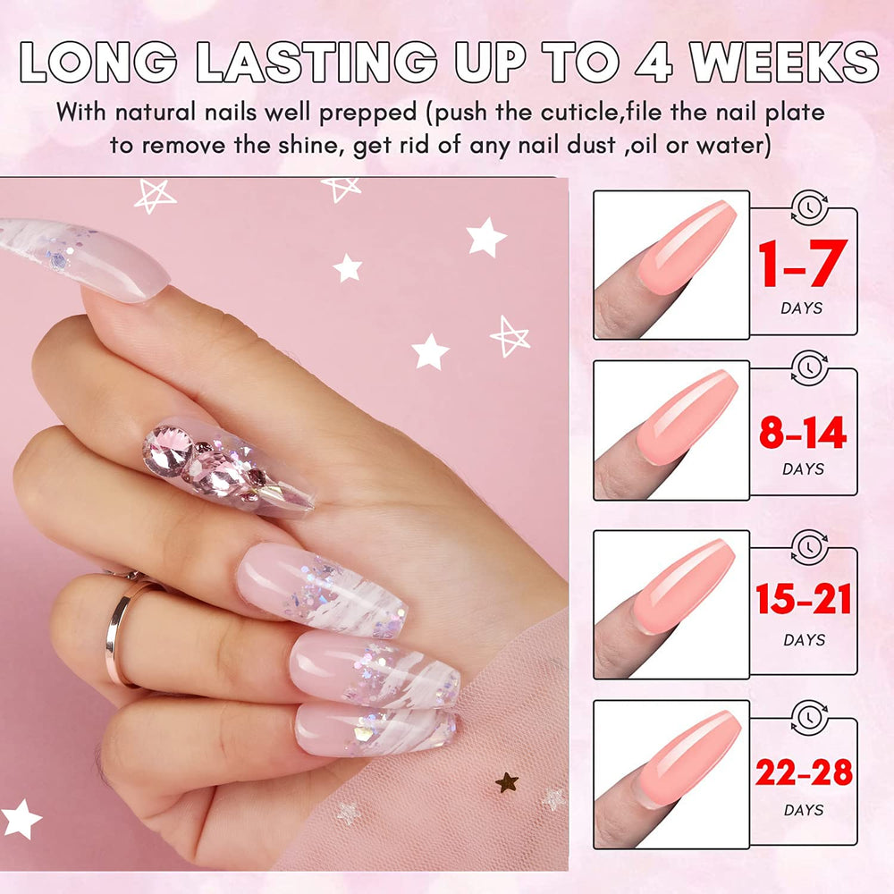 Makartt UV LED lamp efficiently cures poly gel and gel polish.