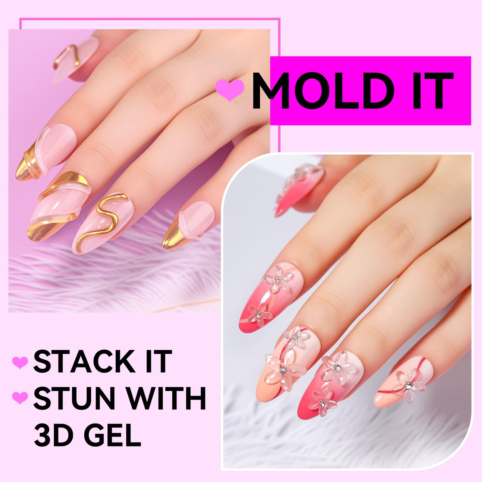 Makartt UV/LED compatible sculpting gel set for nails