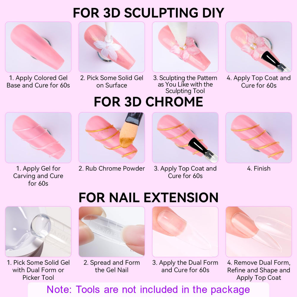 Makartt Valentine’s Day nail art ideas using 3D gel
