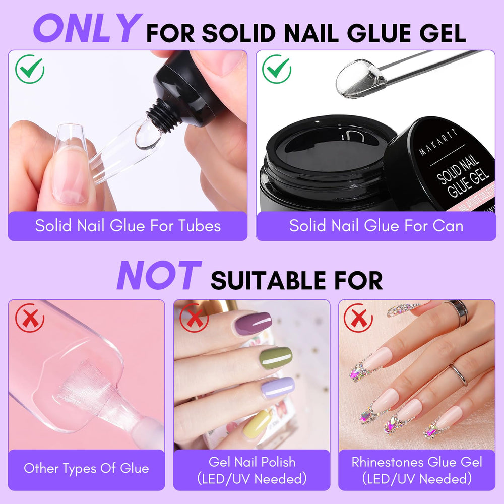 Makartt wooden removal sticks included for precise, mess-free glue removal