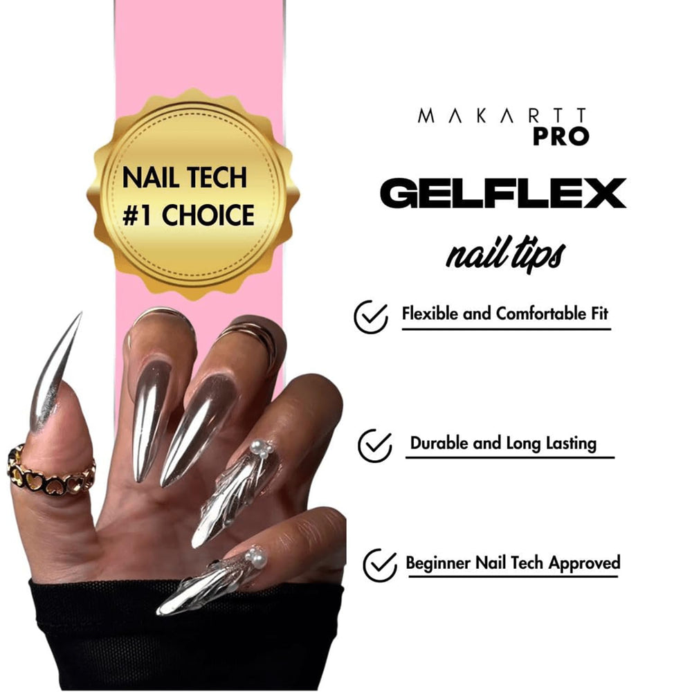 MakarttPro GelFlex art-ready tips suitable for gel polish and embellishments