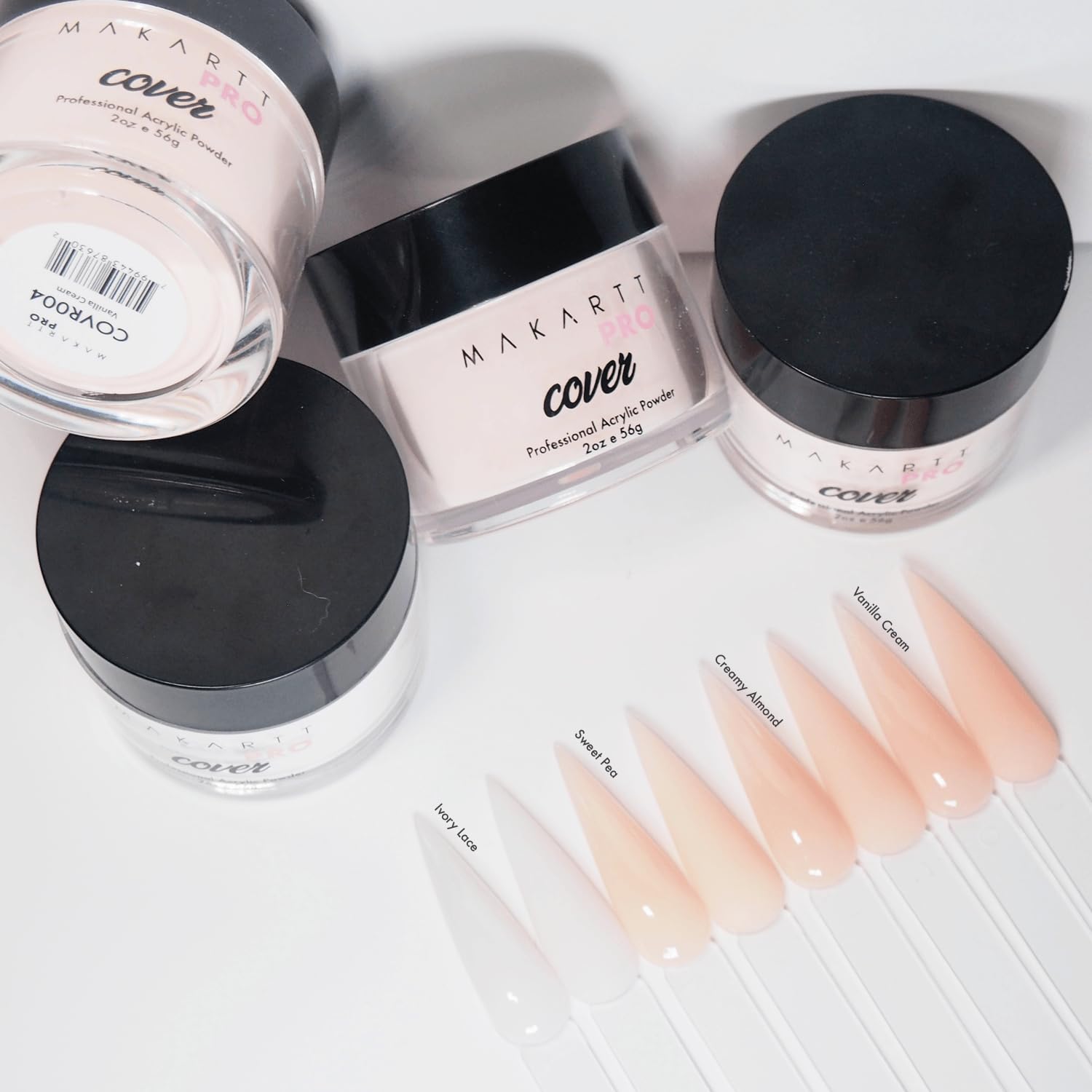 MakarttPro variations of neutral and bold shades for creative nail art.