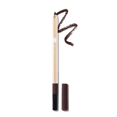 MAKE Beauty Continuum lip liner Quantum swatch shows deep brown pigment