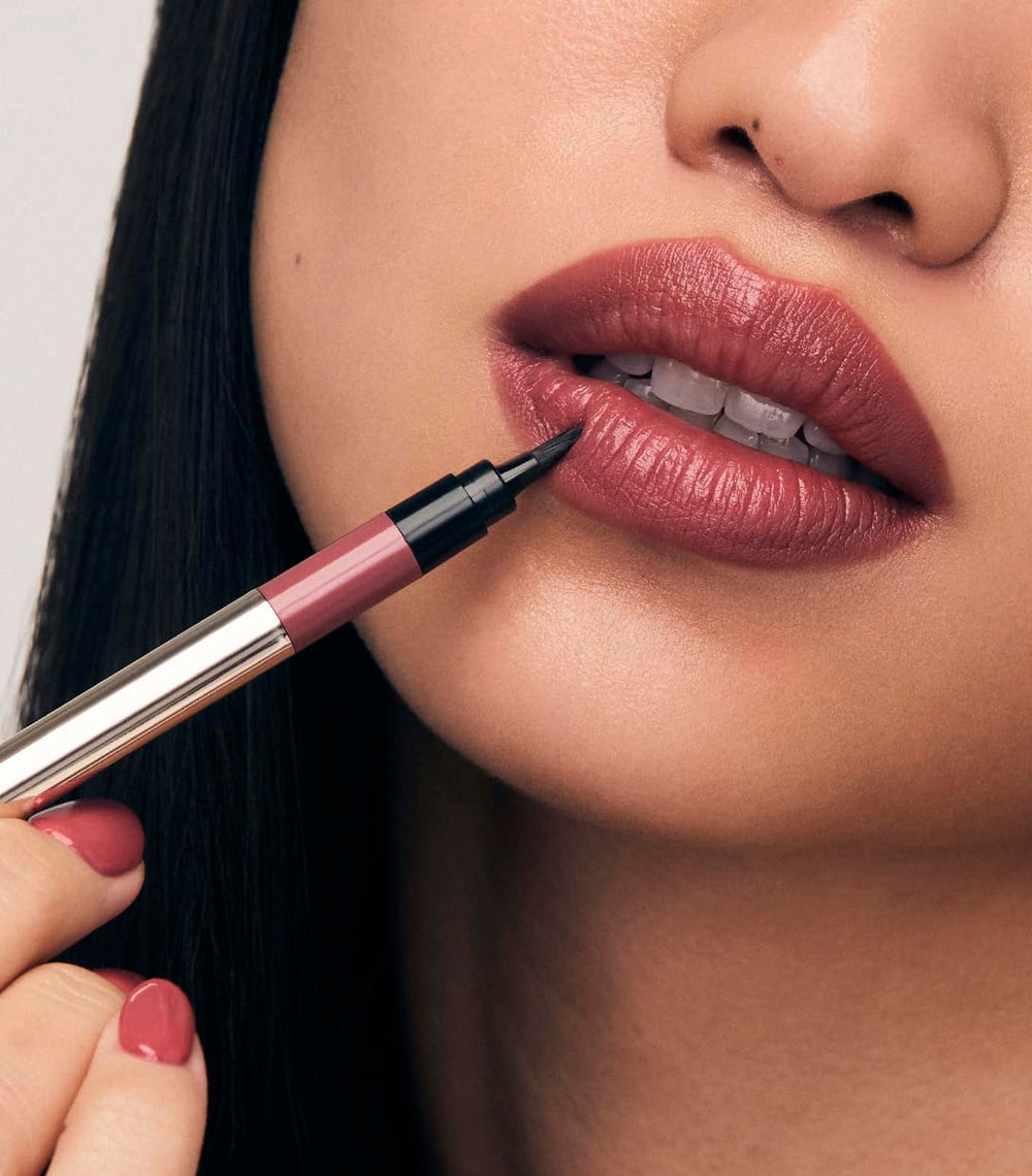 Velvet matte finish on MAKE Beauty Continuum Lip Liner for luxurious color
