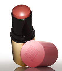 Blends easily with fingertips for soft matte finish with MAKE blush