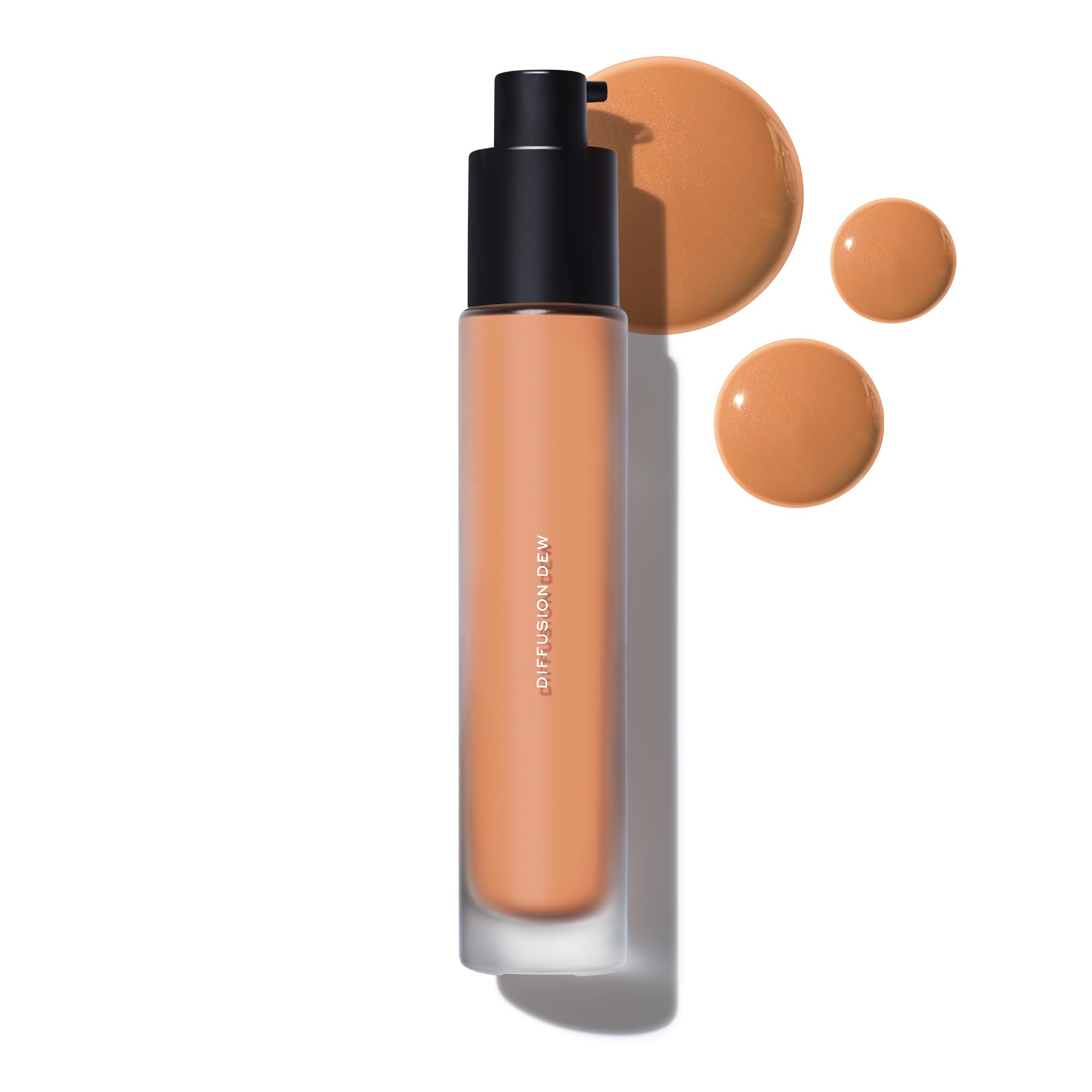 MAKE Diffusion Dew Skin Tint bottle with pump shows easy application and natural coverage