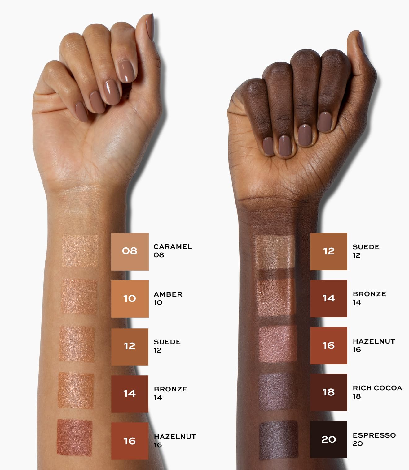 Fingertips applying MAKE Diffusion Dew Skin Tint for versatile blending