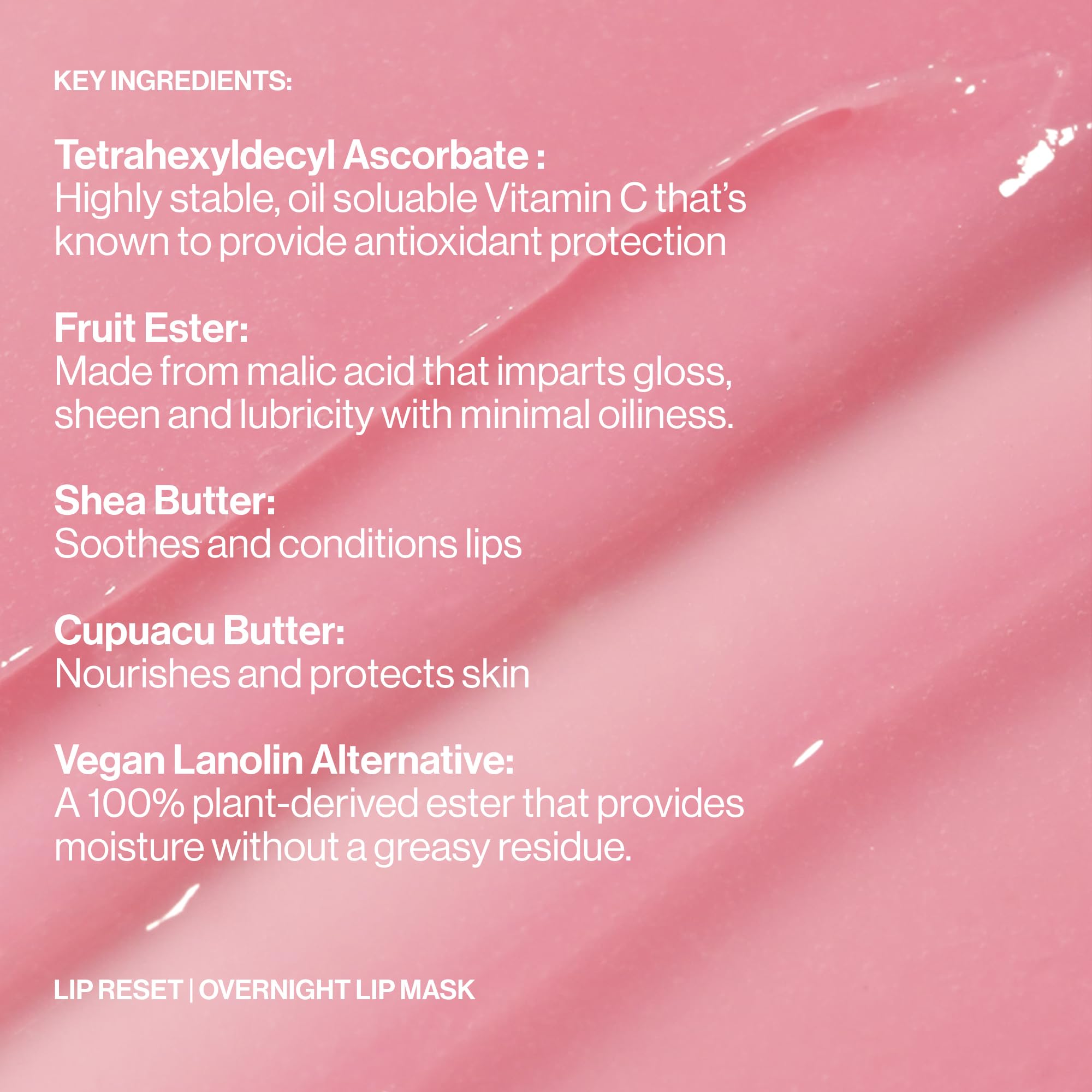 Shea butter-rich MAKE Lip Reset nourishes and protects lips.