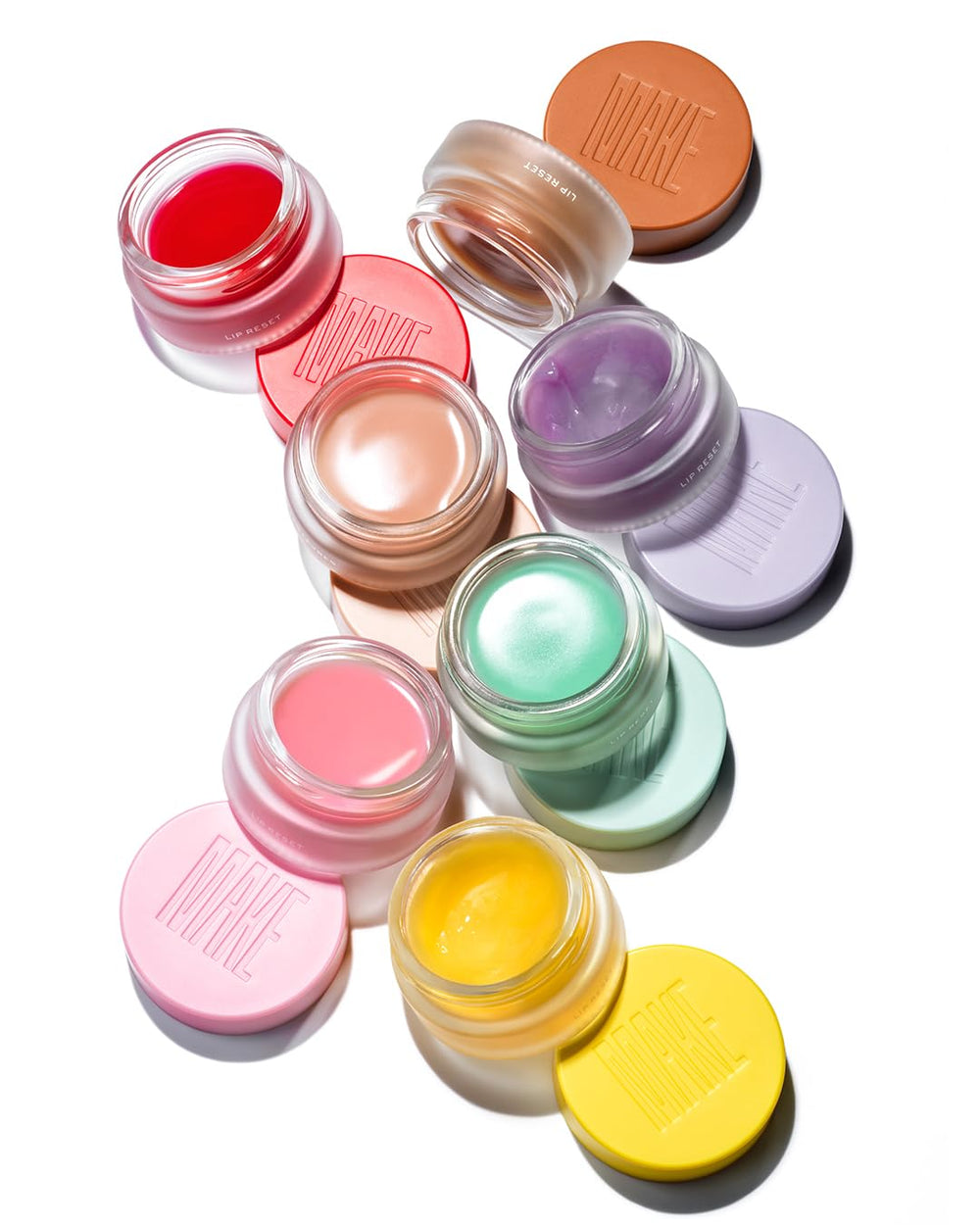 Solar Citron flavor detail on MAKE Lip Reset for a bright lip care experience.