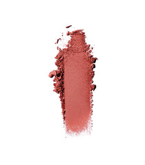 MAKE Beauty New Moon blush swatches demonstrate buildable, matte pink shade.