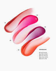 MAKE Halo Moon shade swatch with light pink gloss finish.