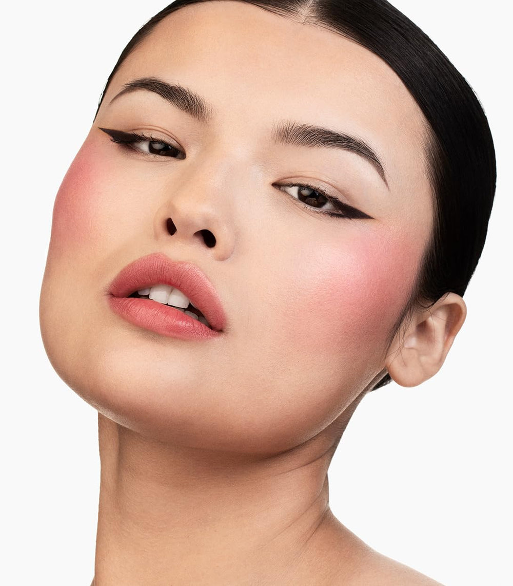 Application close-up showing seamless blend with MAKE blush