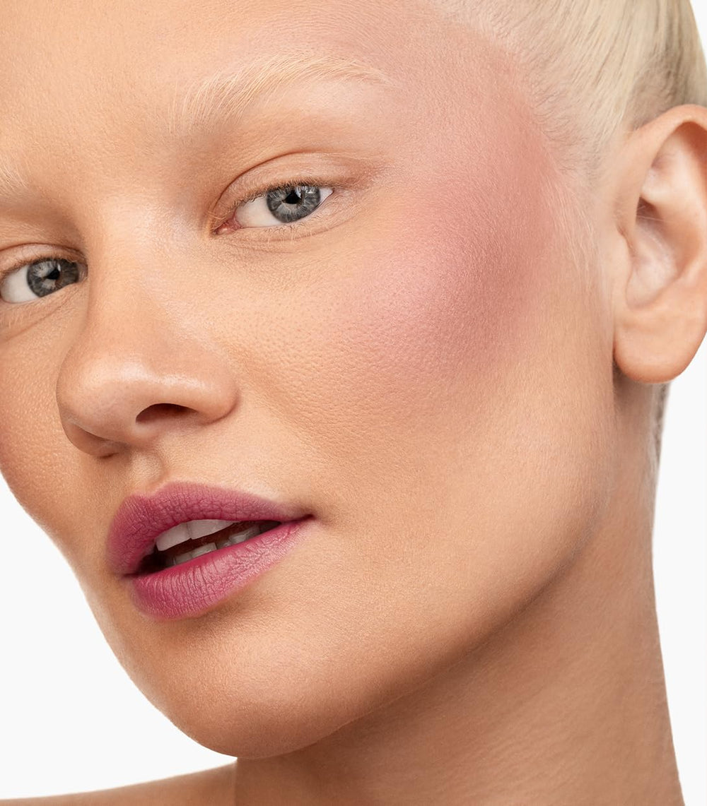 MAKE Beauty Skin Mimetic Blush travel compact for on-the-go touch-ups.