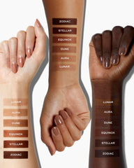 MAKE Beauty Skin Mimetic Bronzer Equinox provides natural contour with a matte finish.