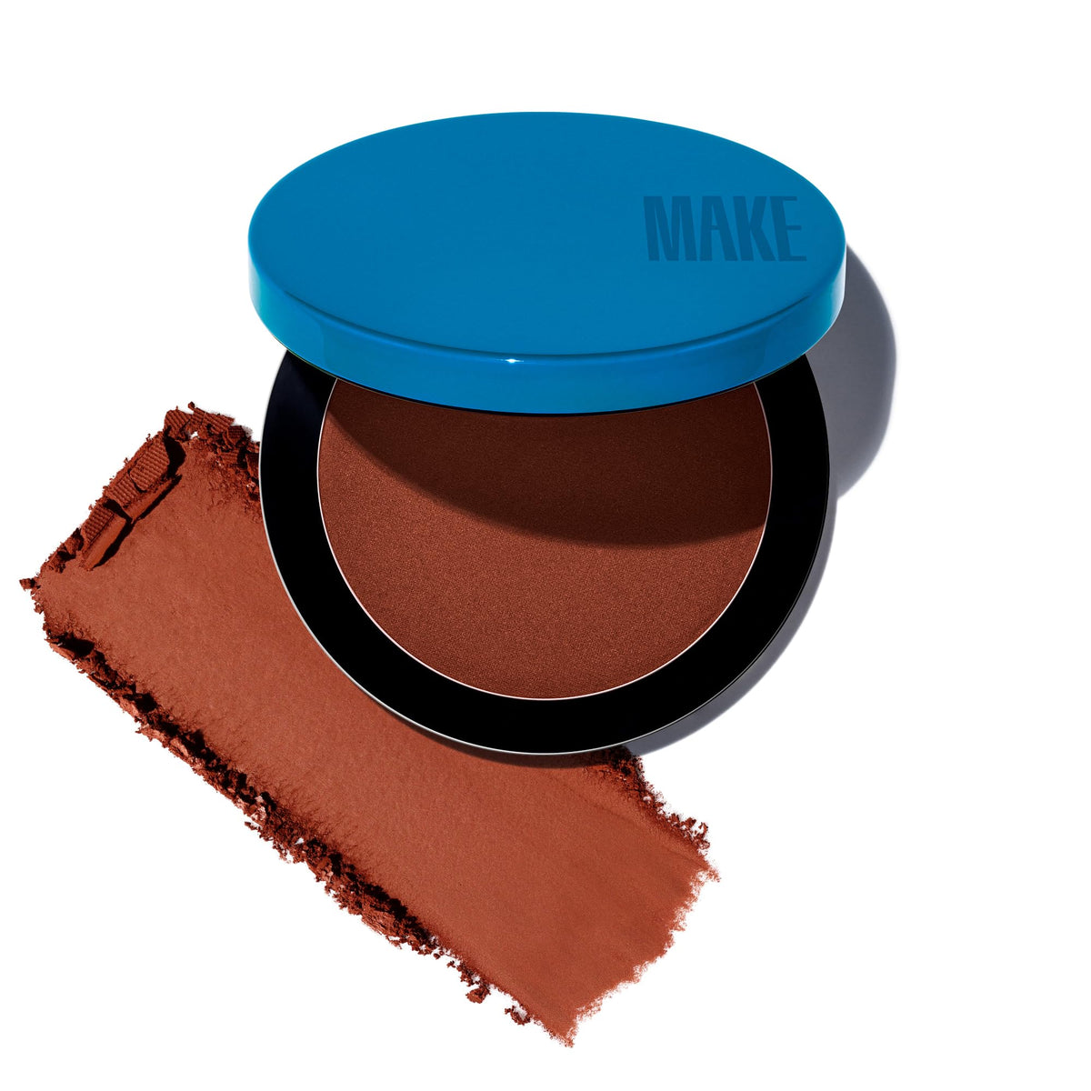 MAKE Beauty Skin Mimetic Bronzer Equinox compact for a seamless sun-kissed glow.