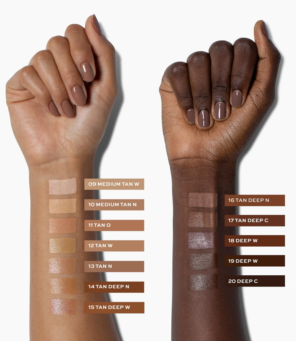 MAKE Skin Mimetic Concealer studio lighting reveals a radiant, light-reflecting finish.