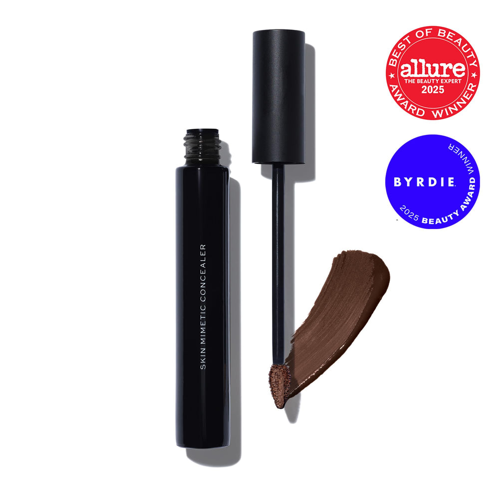 MAKE Beauty Skin Mimetic Concealer swatch on skin showing buildable coverage.
